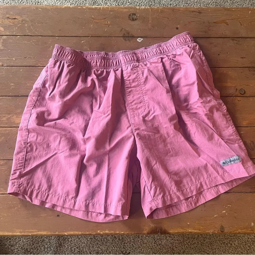 Columbia Men's Pink Hybrid Shorts Swimsuit